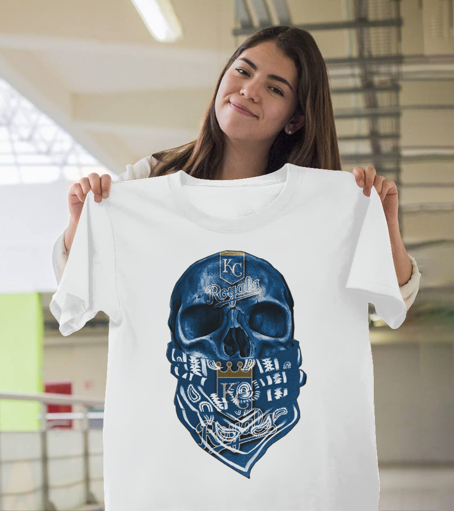 KC Royals Skull Bandana T-Shirt