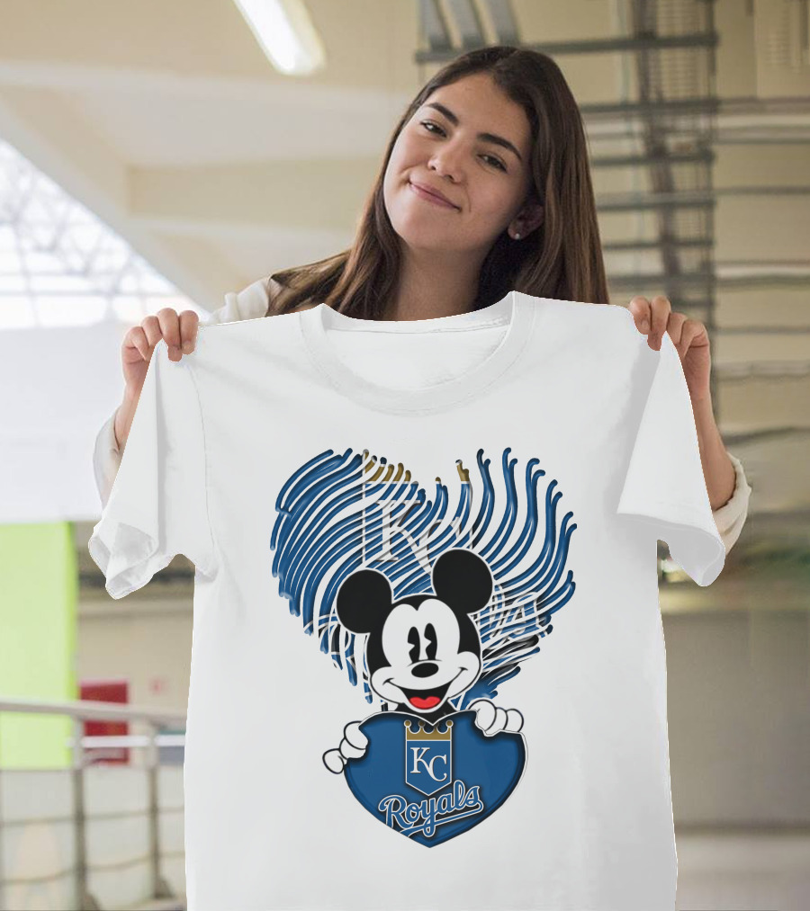 KC Royals Mickey Baseball T-Shirt