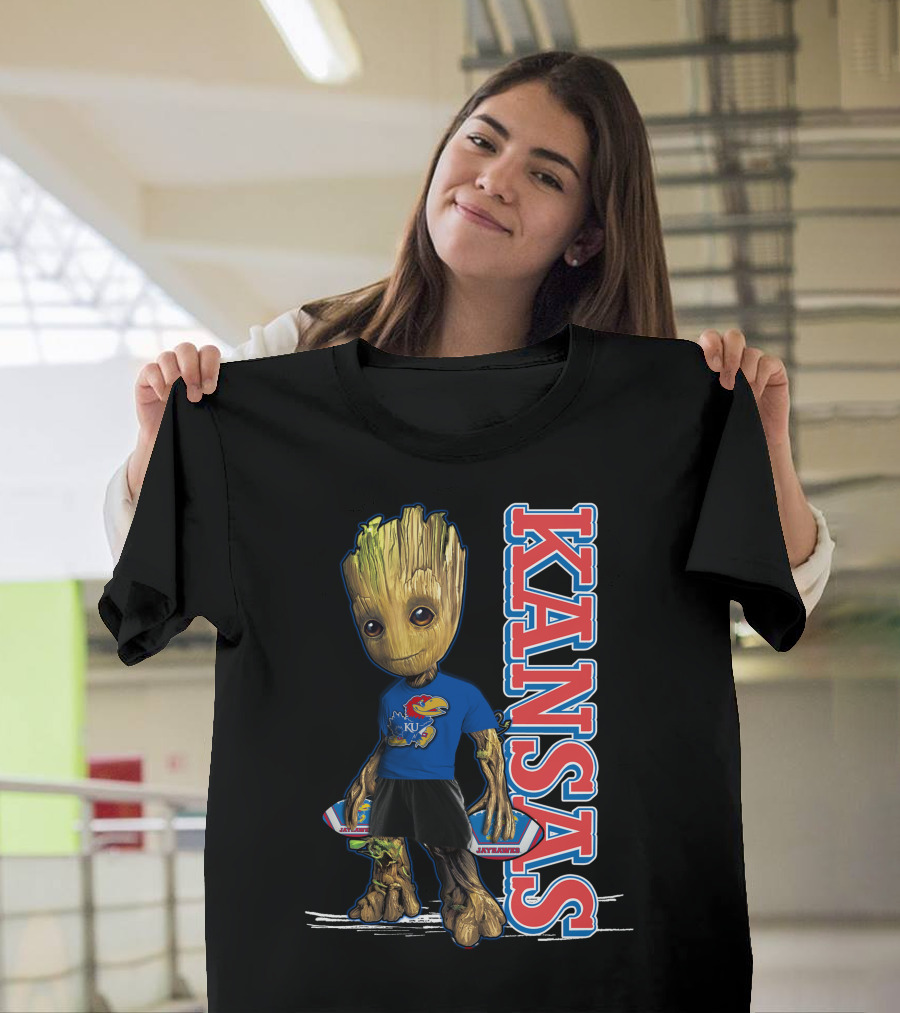 Groot Kansas Jayhawks KU Jayhawk Fan T-Shirt