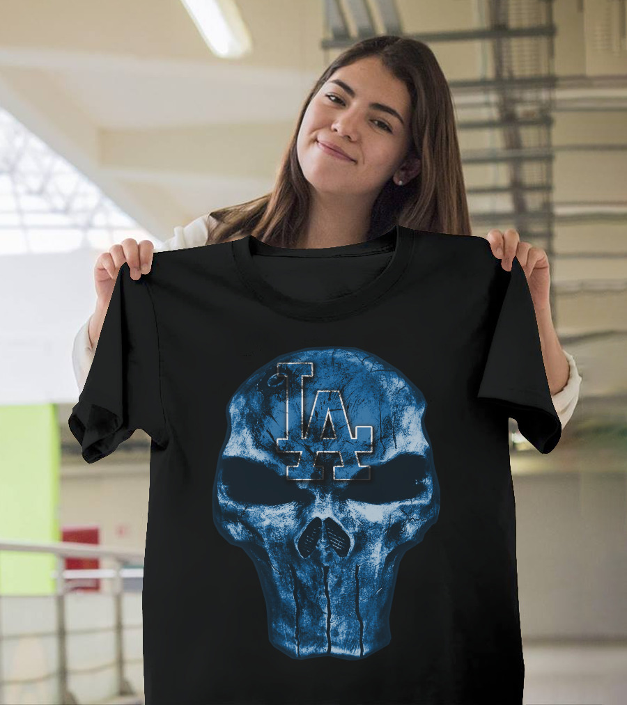 LA Skull Los Angeles Dodgers T-Shirt