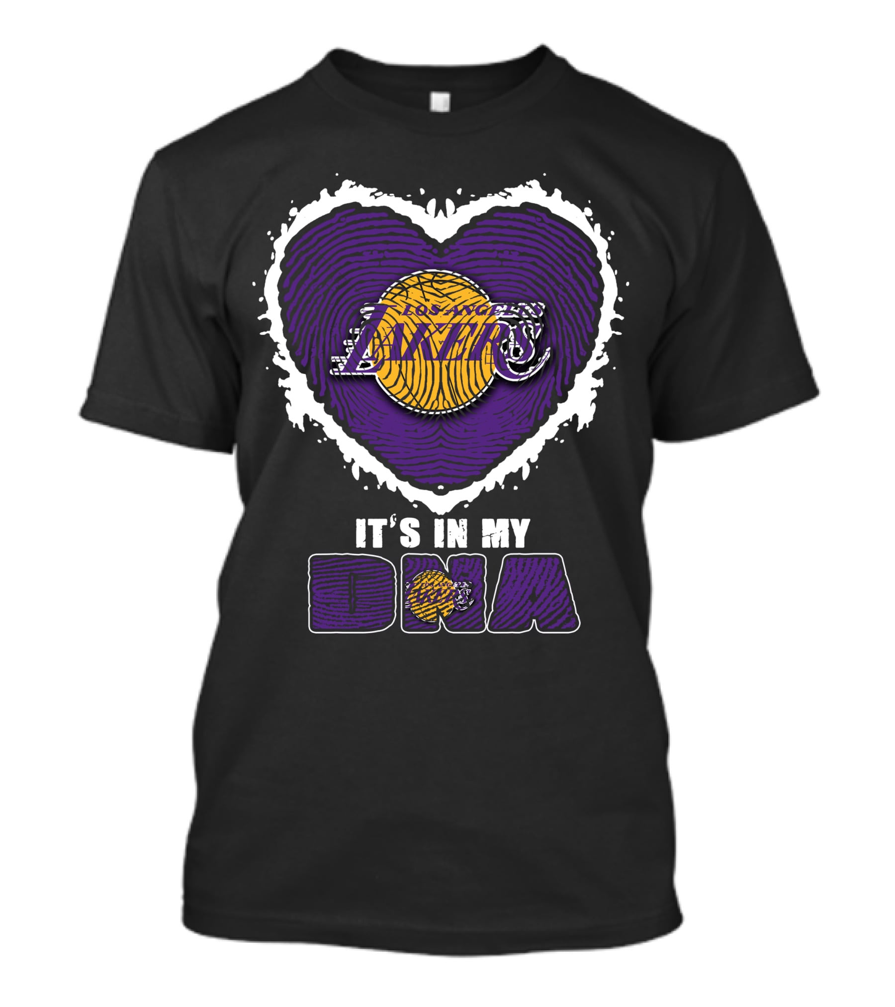 It's In My DNA Los Angeles Lakers Heart T-Shirt