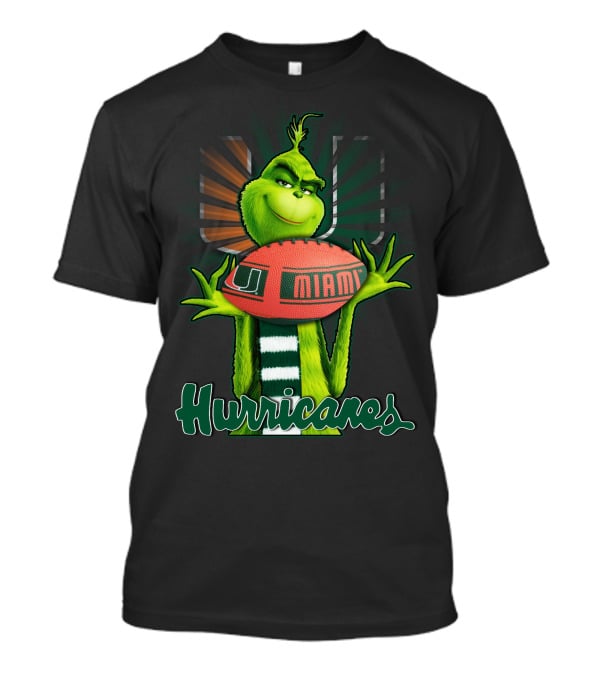 Grinch U Miami Hurricanes Football T-Shirt