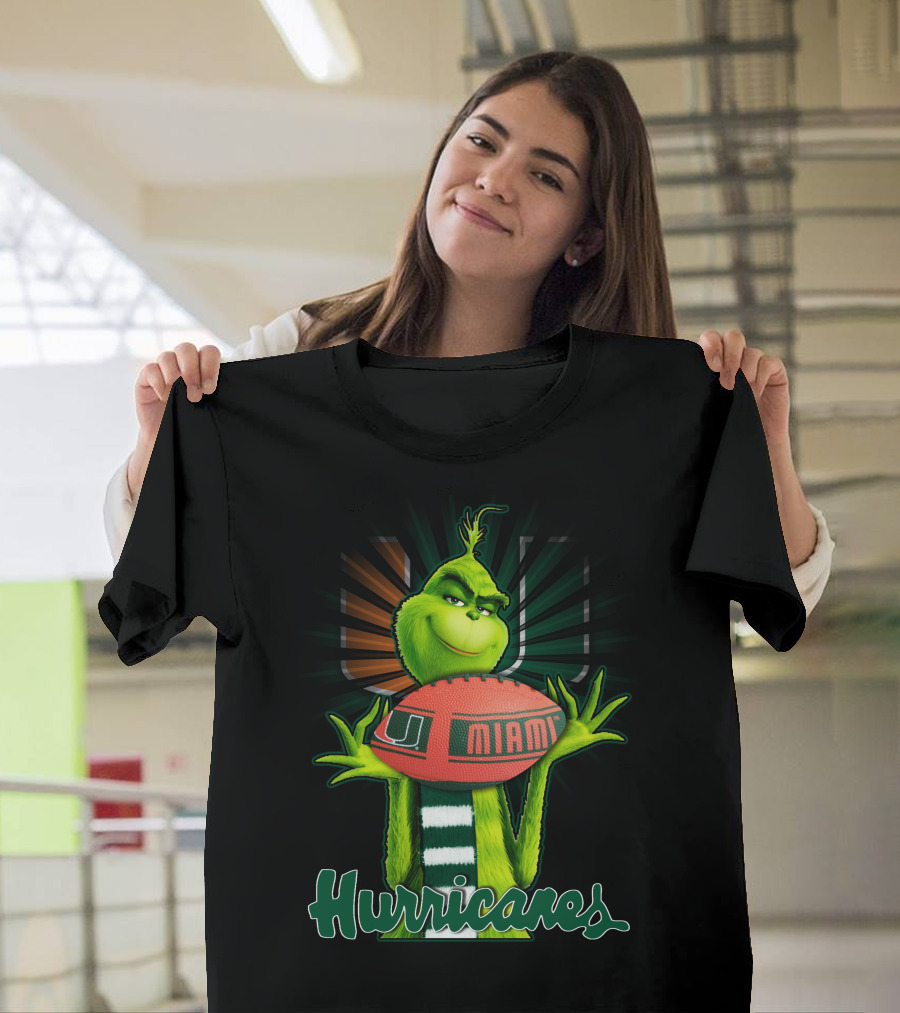 Grinch U Miami Hurricanes Football T-Shirt