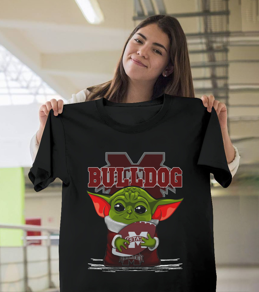 Bulldog Yoda Mississippi State Football T-Shirt