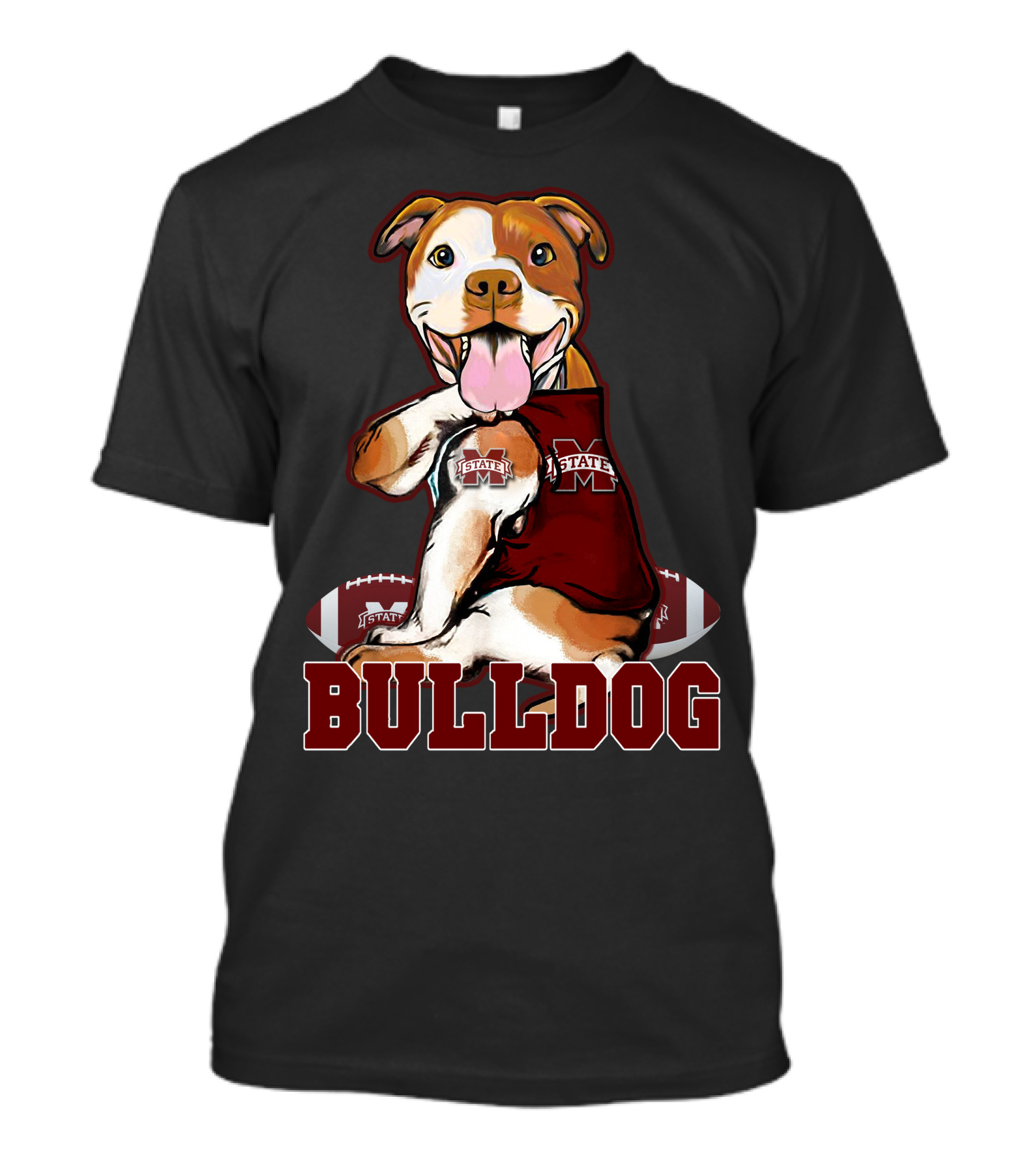Pittbull Mississippi State Bulldog Football T-Shirt