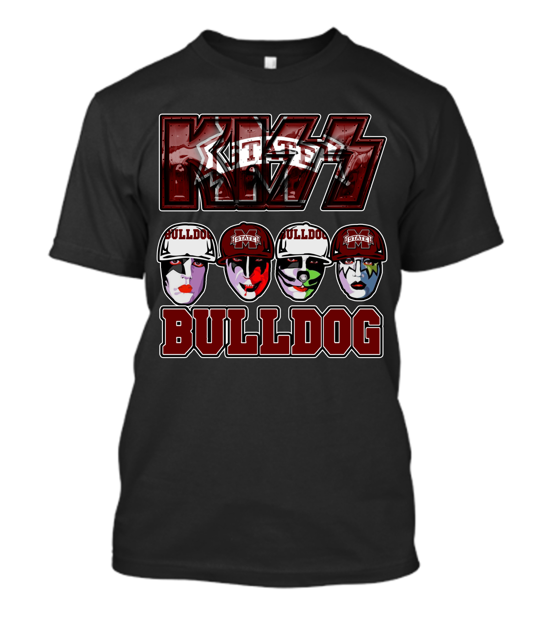 Kiss Mississippi State University Bulldogs Bulldog T-Shirt