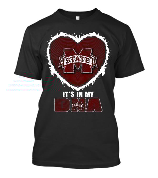 Mississippi State Bulldogs It's In My DNA Heart T-Shirt