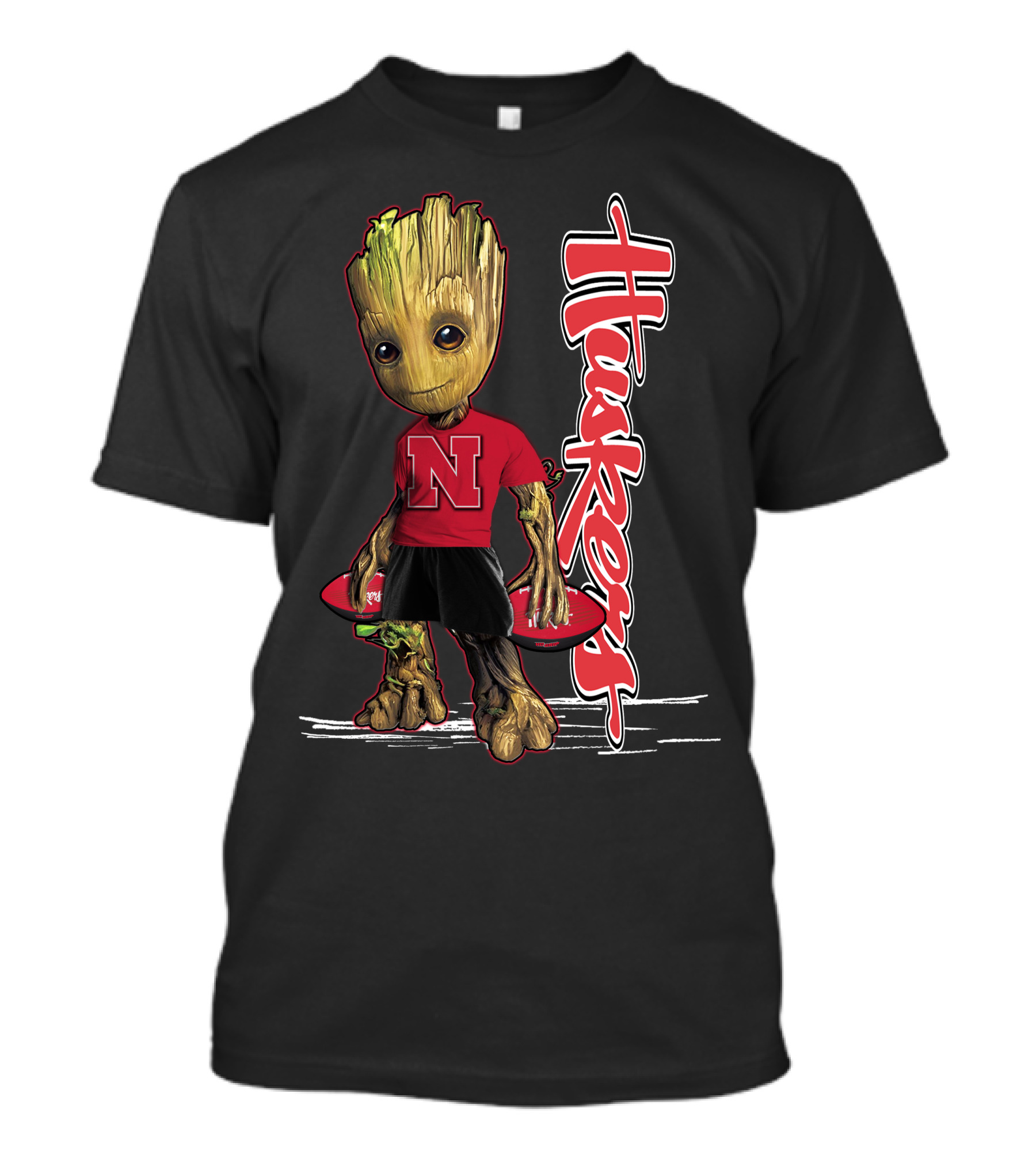 Groot Huskers Nebraska Cornhuskers N T-Shirt