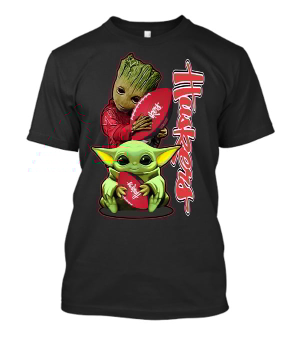 Grzd Nebraska Cornhuskers Huskers Football Baby Alien Tree Creature T-Shirt