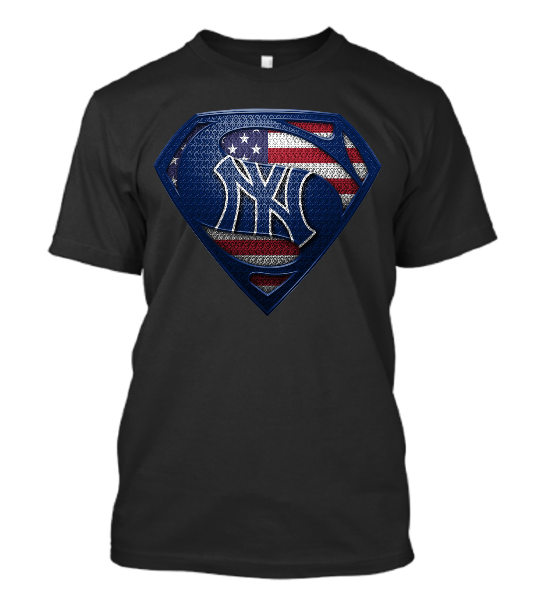New York Yankees American Flag Superman T-Shirt