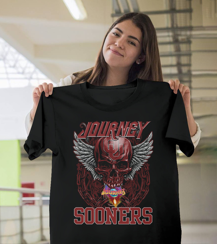 Journey OU Sooners Skull Wings T-Shirt