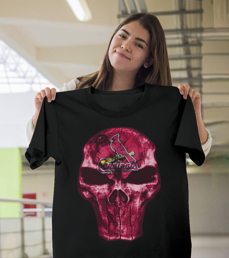 Skull St. Louis Cardinals Punisher T-Shirt