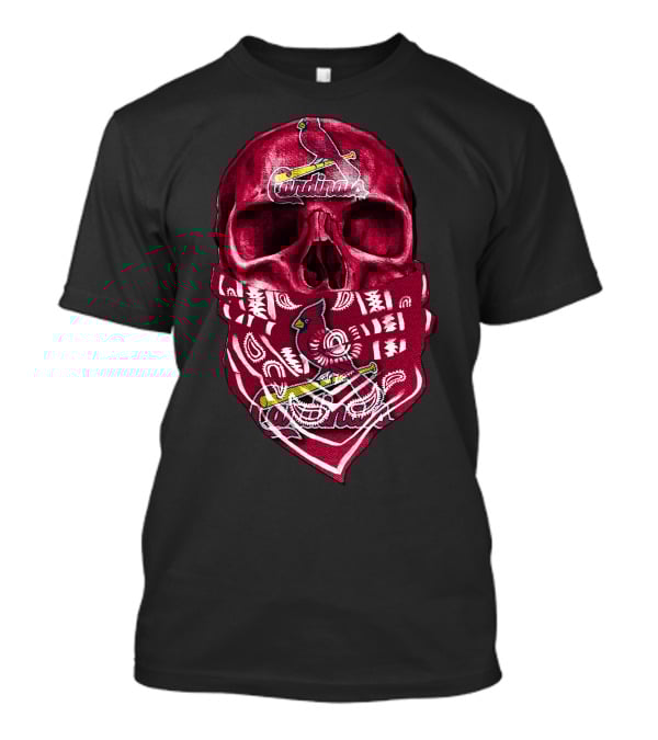 Skull Cardinals Bandana St. Louis T-Shirt