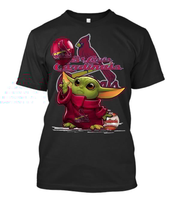 Yoda St. Louis Cardinals Baseball Balloon T-Shirt
