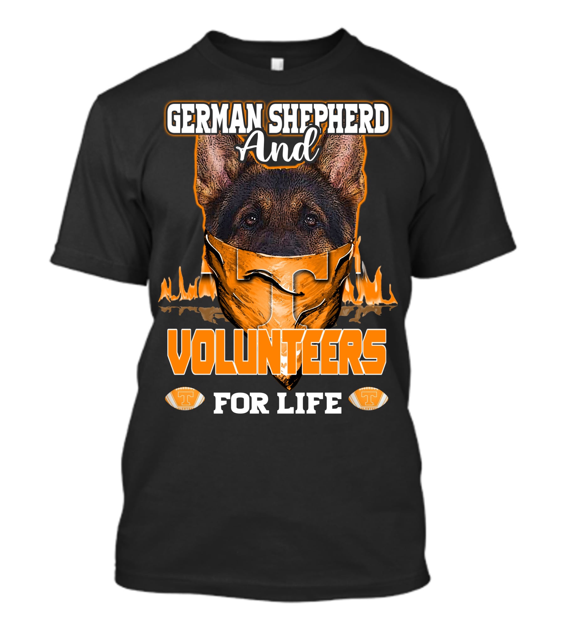 German Shepherd And Volunteers For Life T-Shirt