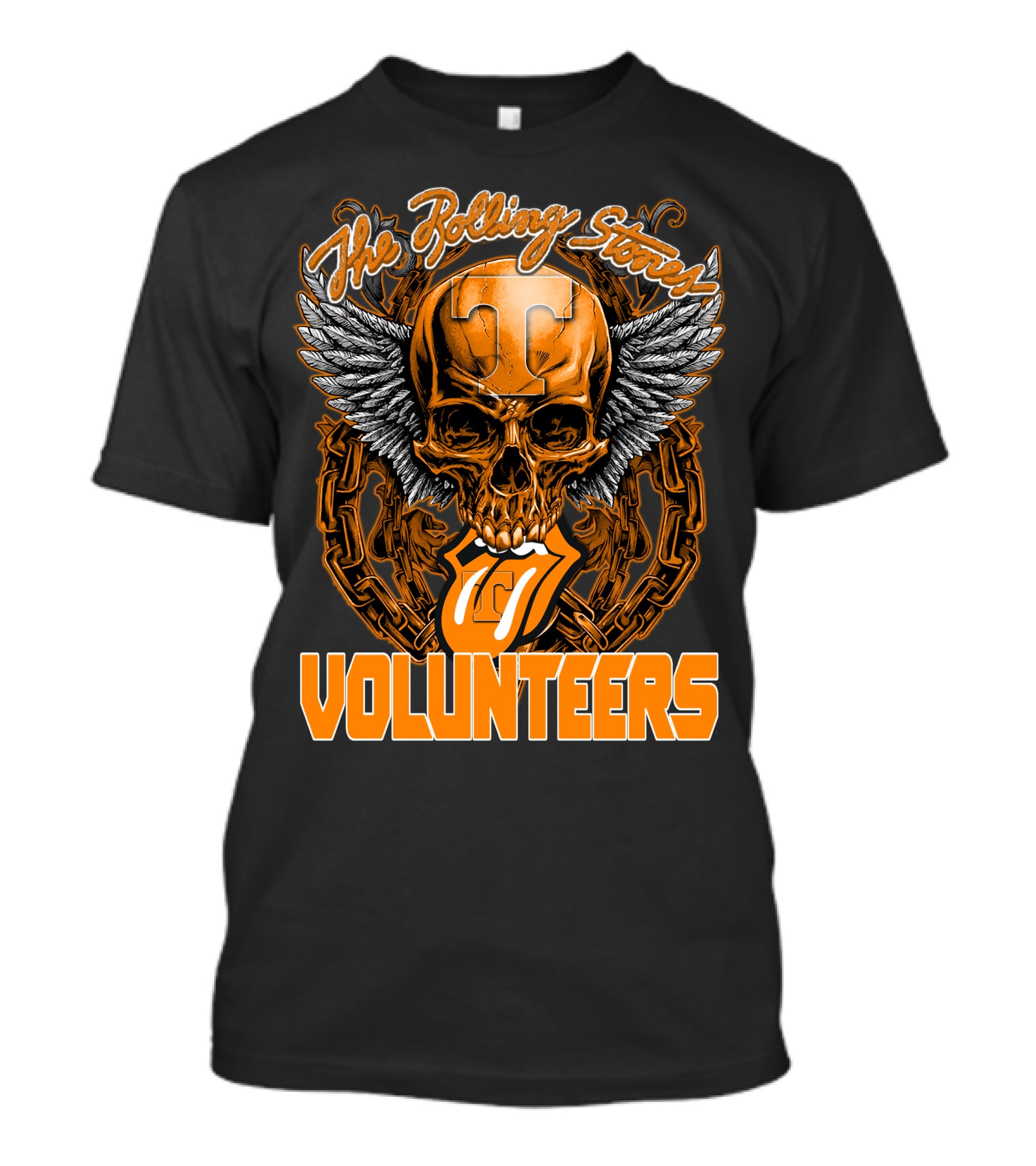 The Rolling Stones Volunteers Skull With Wings And Tennessee T-Shirt