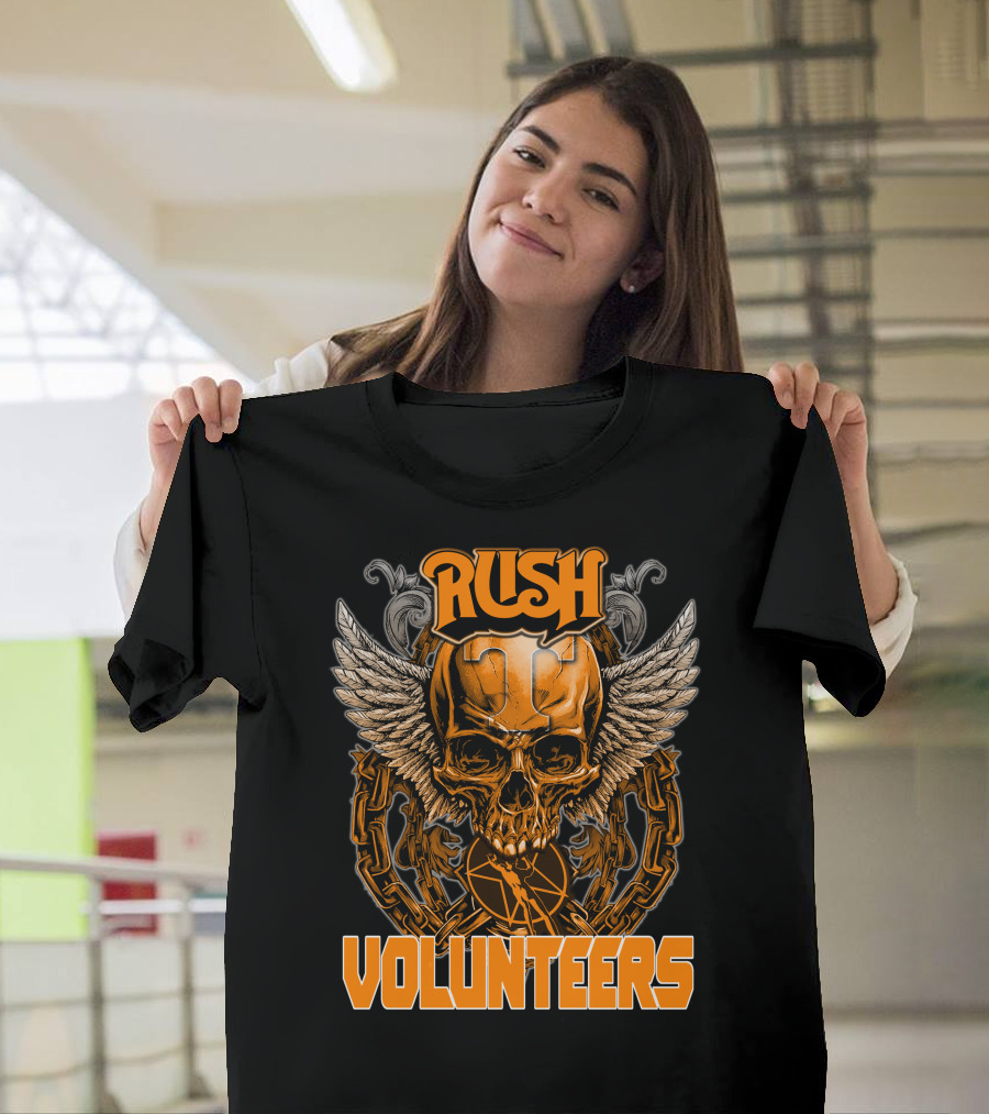 Rush Tennessee Volunteers Skull Wings T-Shirt