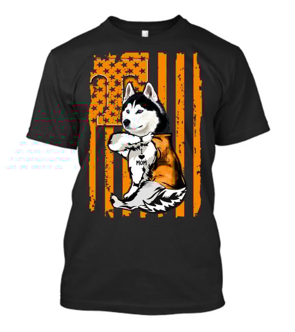 Siberian Husky Mom Tennessee Volunteers T-Shirt