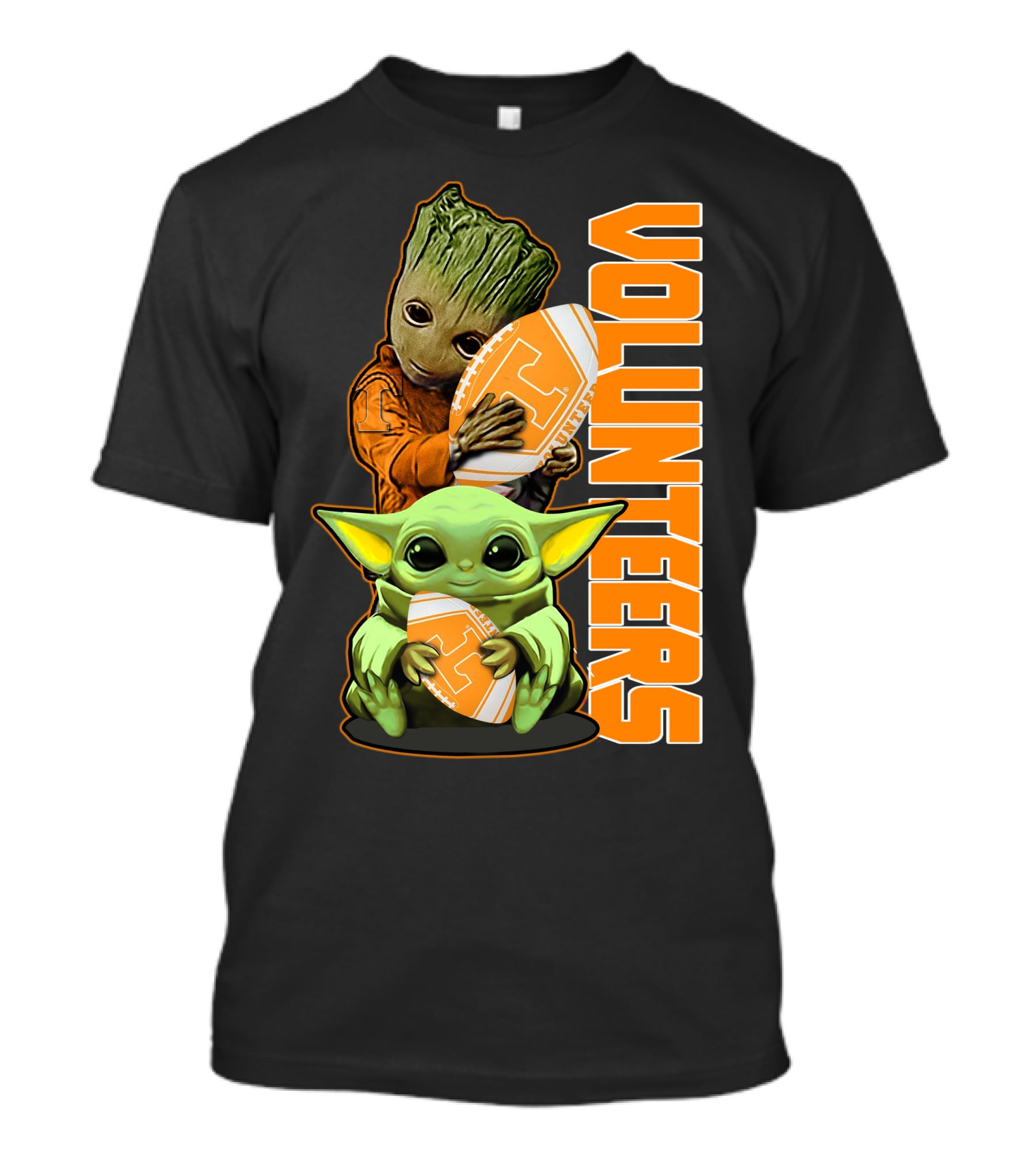 Grzd Volunteers Football Baby Alien Tree Character T-Shirt