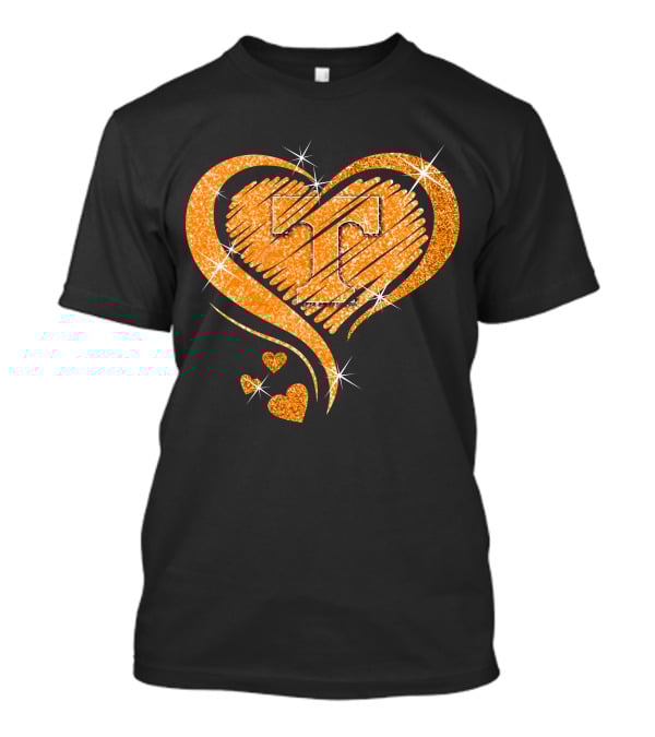 Heart Diamond Glitter Tennessee Volunteers T-Shirt