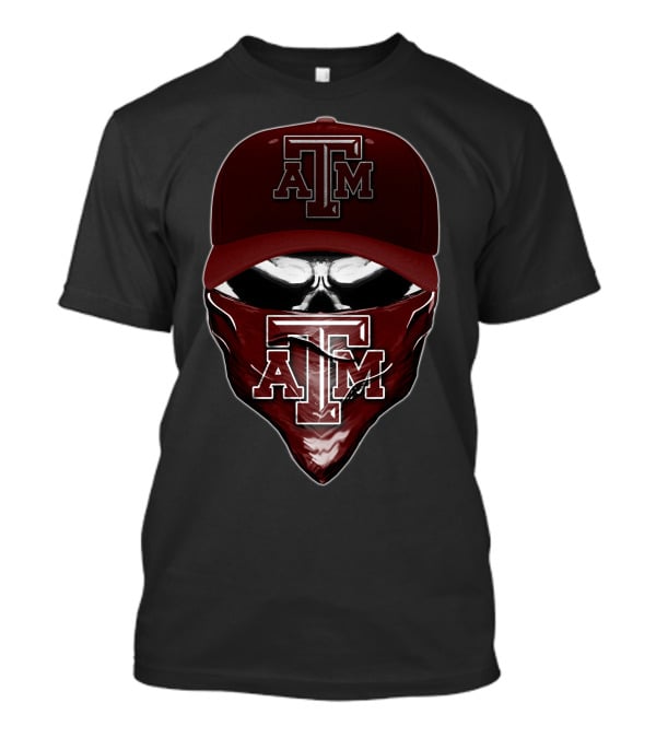 Texas A&M Aggies Skull Bandana Cap T-Shirt