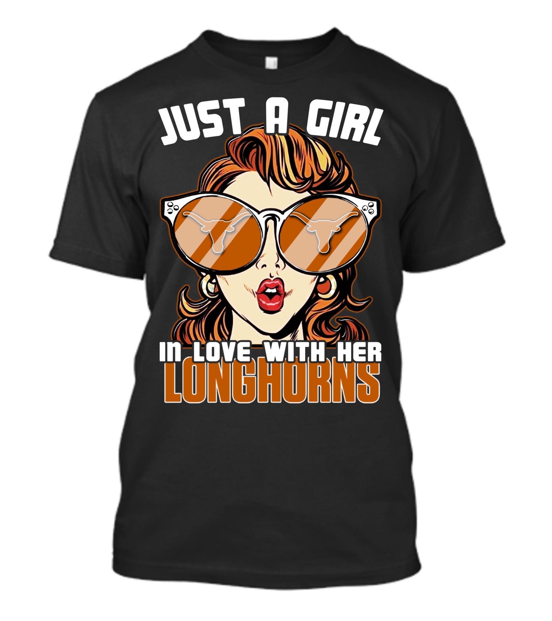 Just A Girl In Love With Her Longhorns T-Shirt