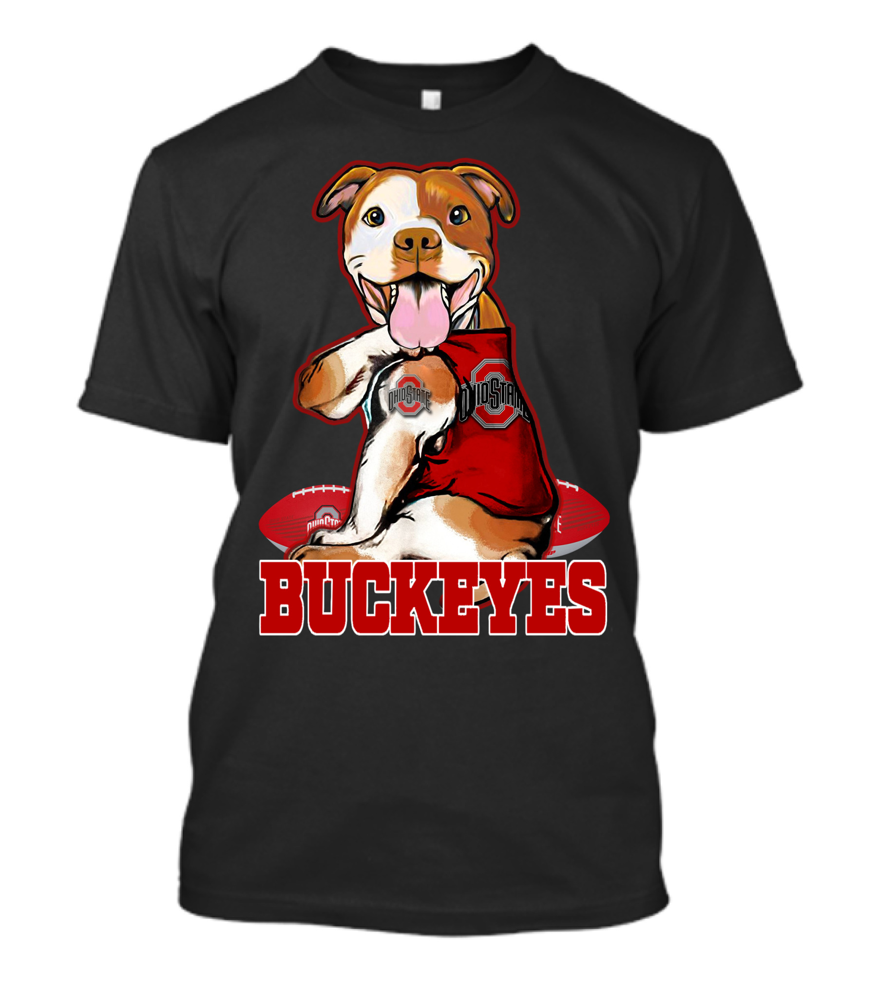 Buckeyes Pitbull Ohio State Football Team Spirit T-Shirt