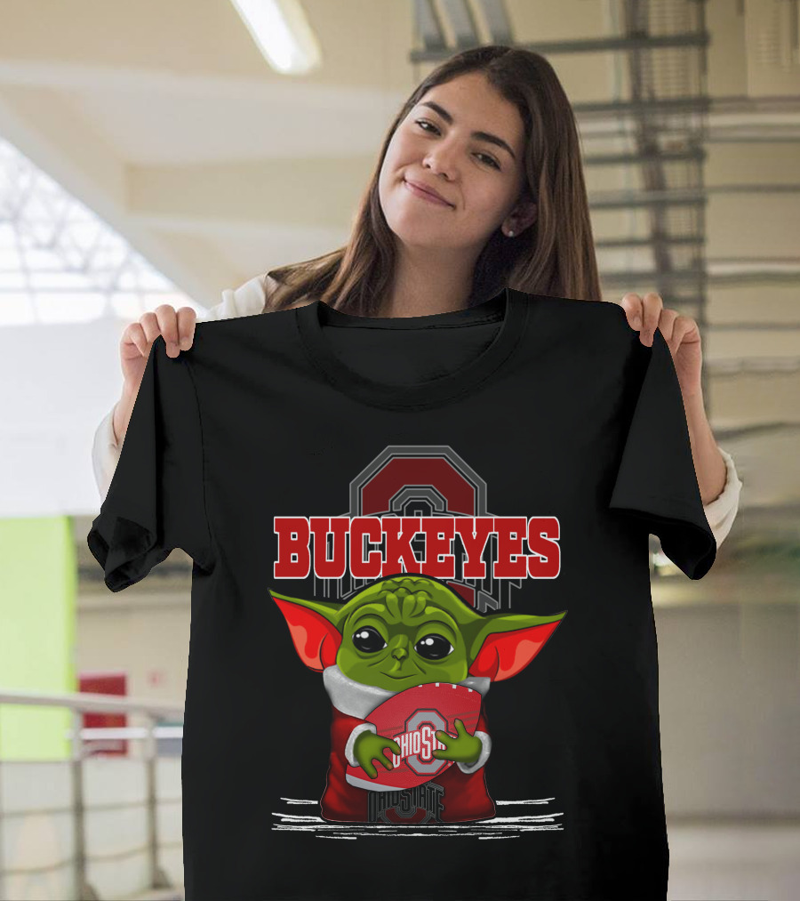 Ohio State Buckeyes Yoda Football Fan T-Shirt