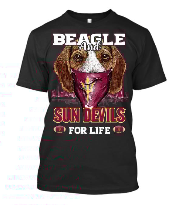 Beagle And Sun Devils For Life T-Shirt