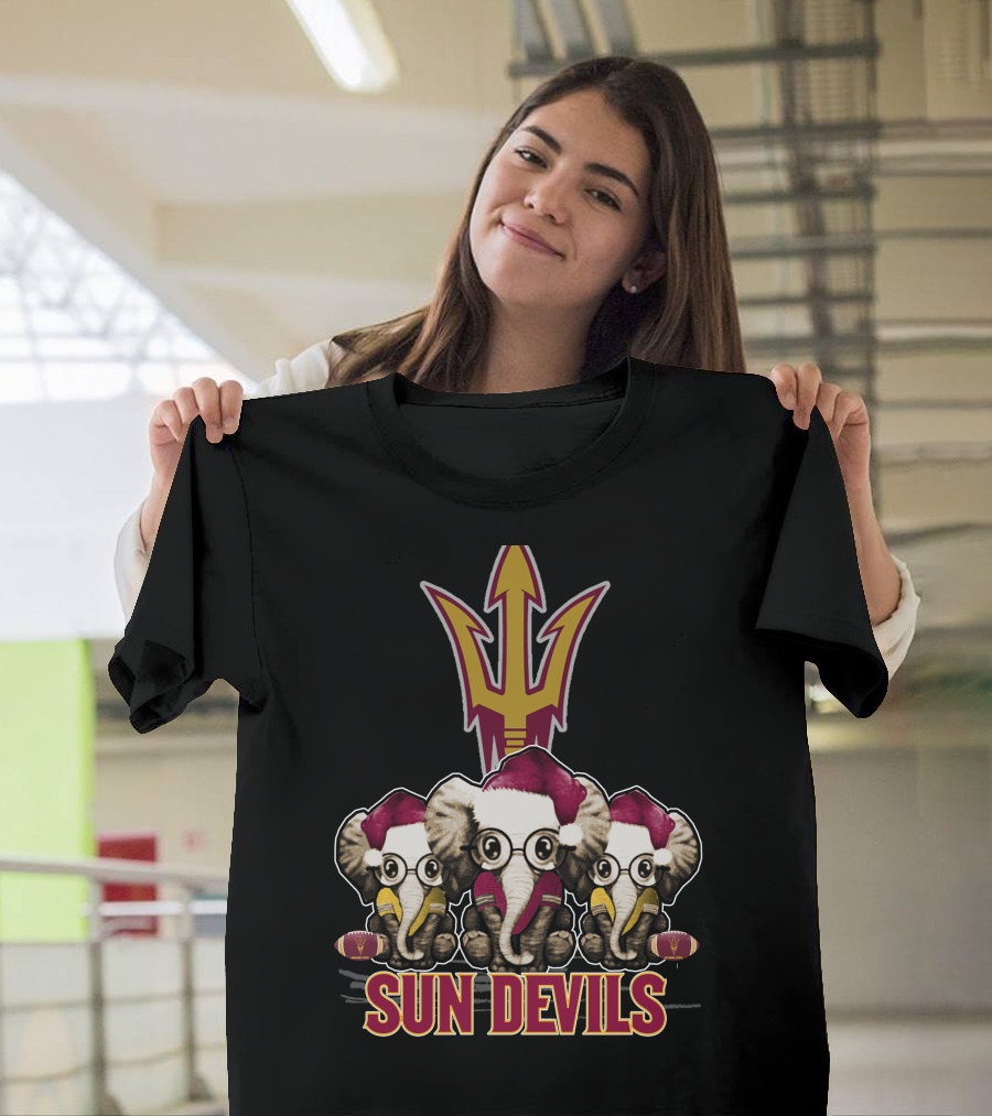 Sun Devils Elephants Christmas T-Shirt