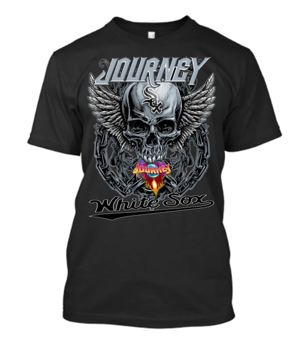 Journey Chicago White Sox Skull Chains Wings T-Shirt