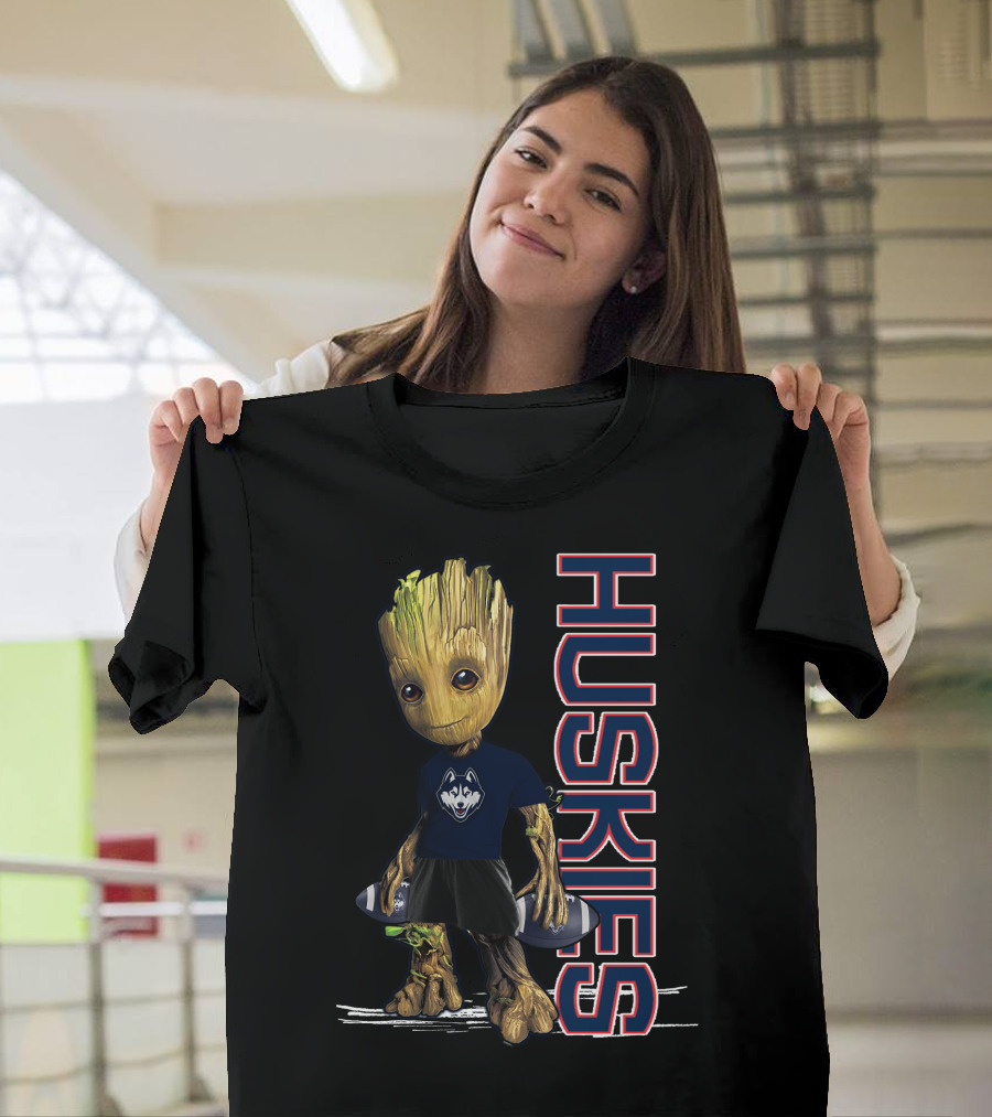 Groot Huskies UConn Football Fan T-Shirt