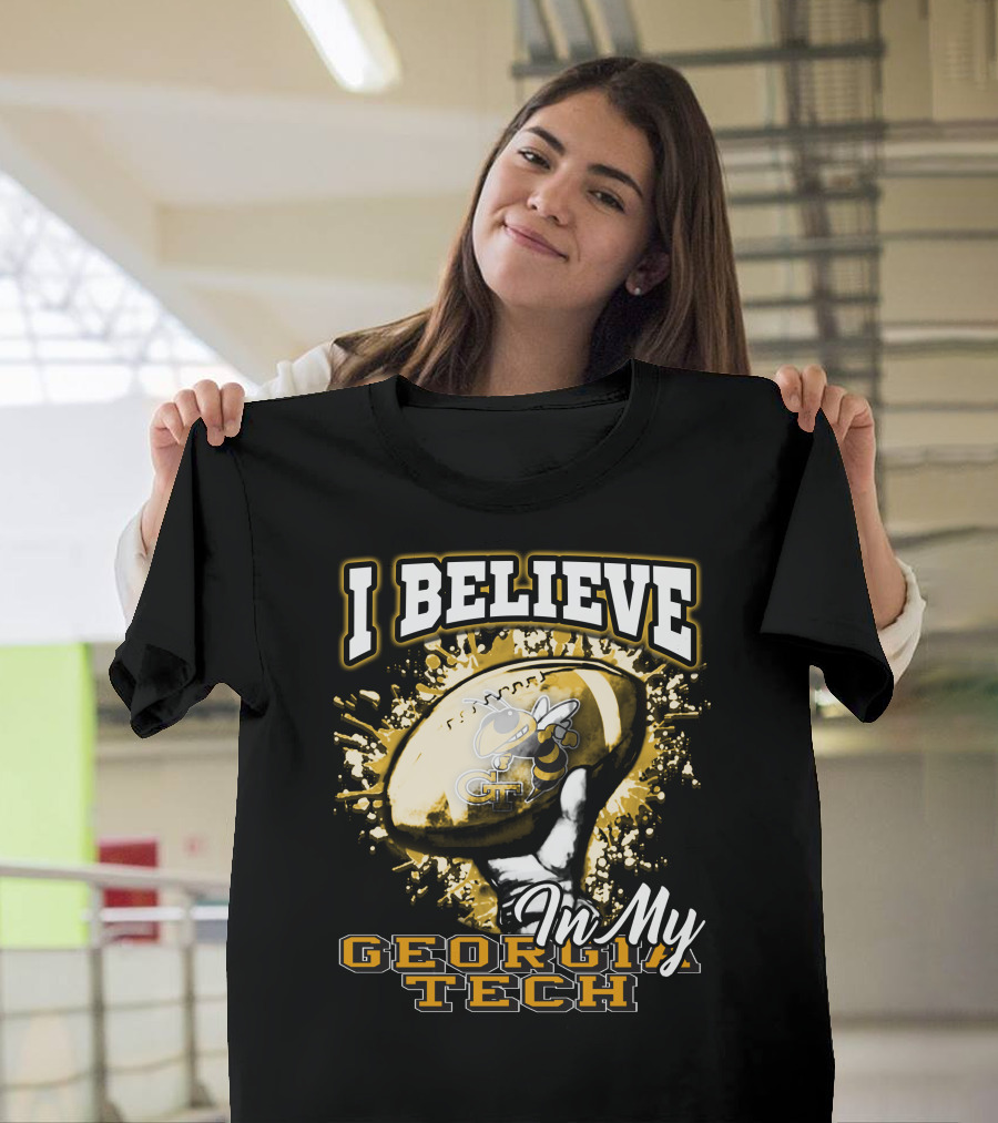 I Believe in My Georgia Tech Yellow Jackets Football T-Shirt