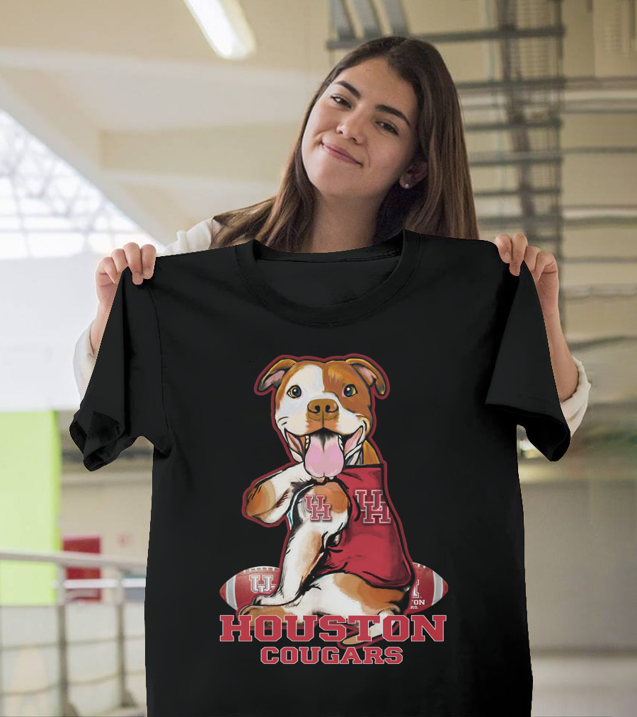 Houston Cougars UH Pittbull Football T-Shirt