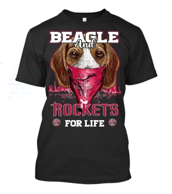 Beagle And Rockets For Life Houston Rockets T-Shirt