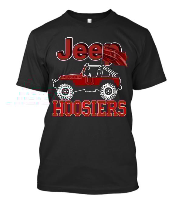 Jeep Indiana Hoosiers Red Flag T-Shirt