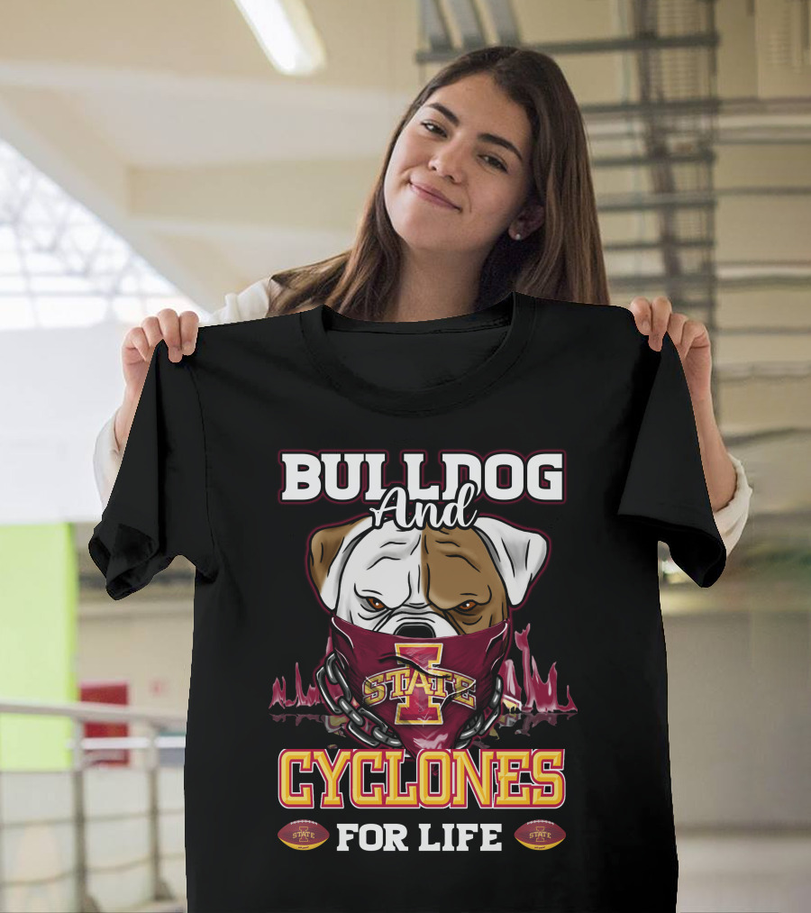 Bulldog And Cyclones For Life State T-Shirt