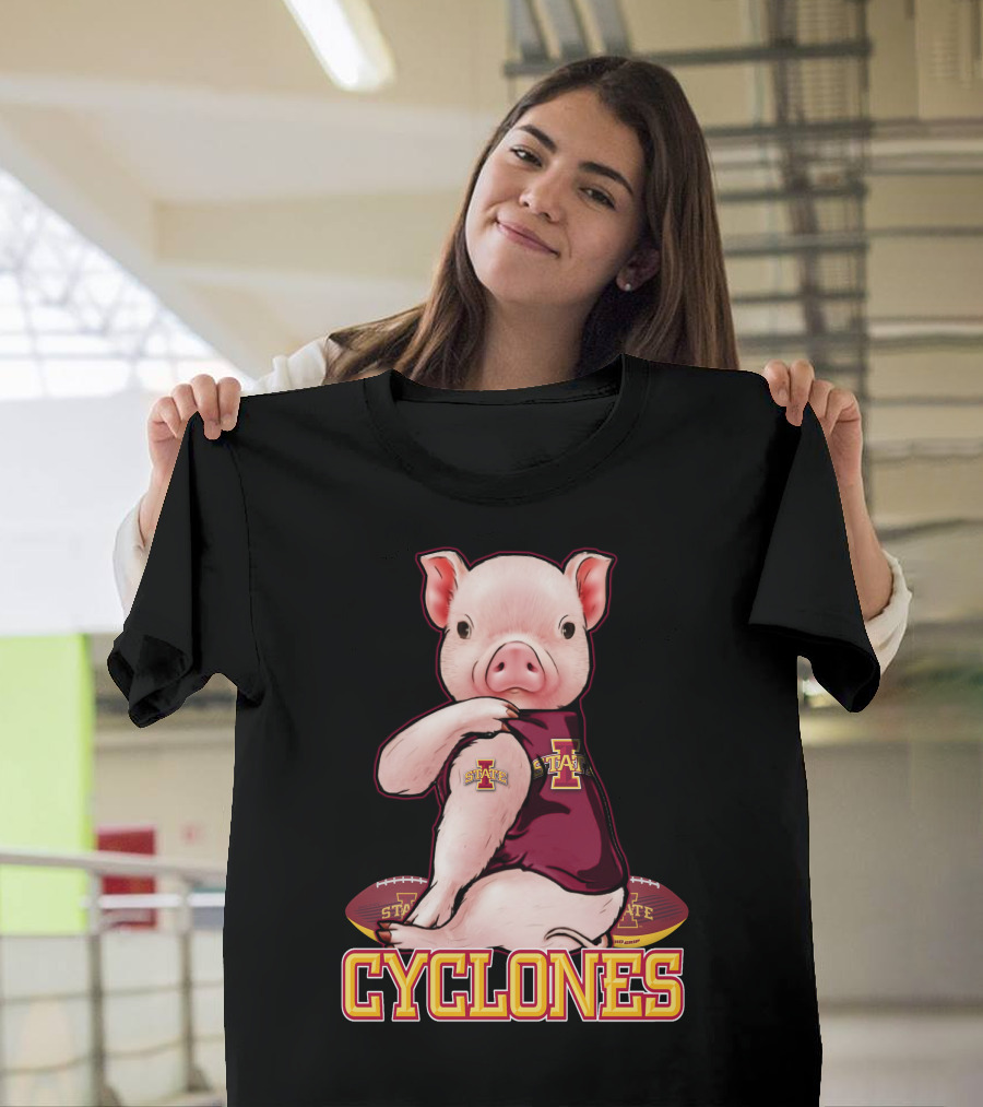 Iowa State Cyclones Pig with Football T-Shirt