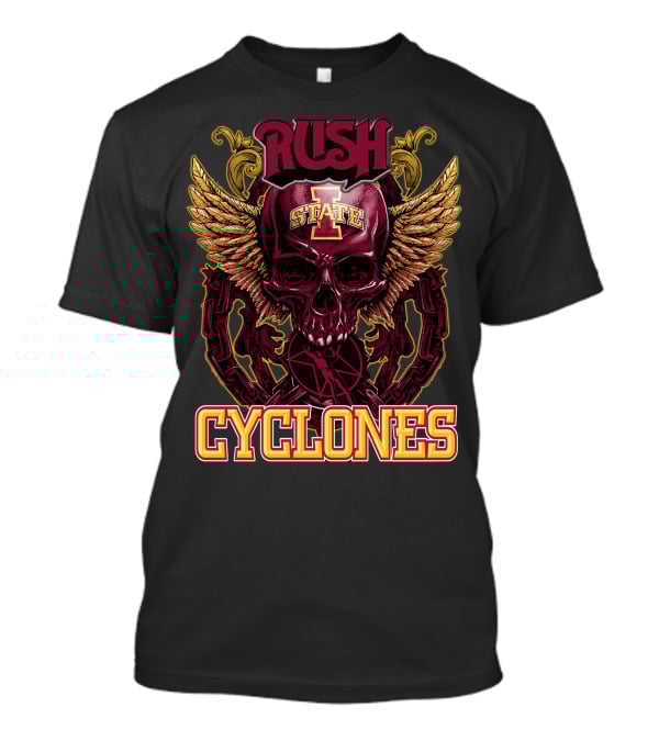 Rush Iowa State Cyclones Skull Wings T-Shirt