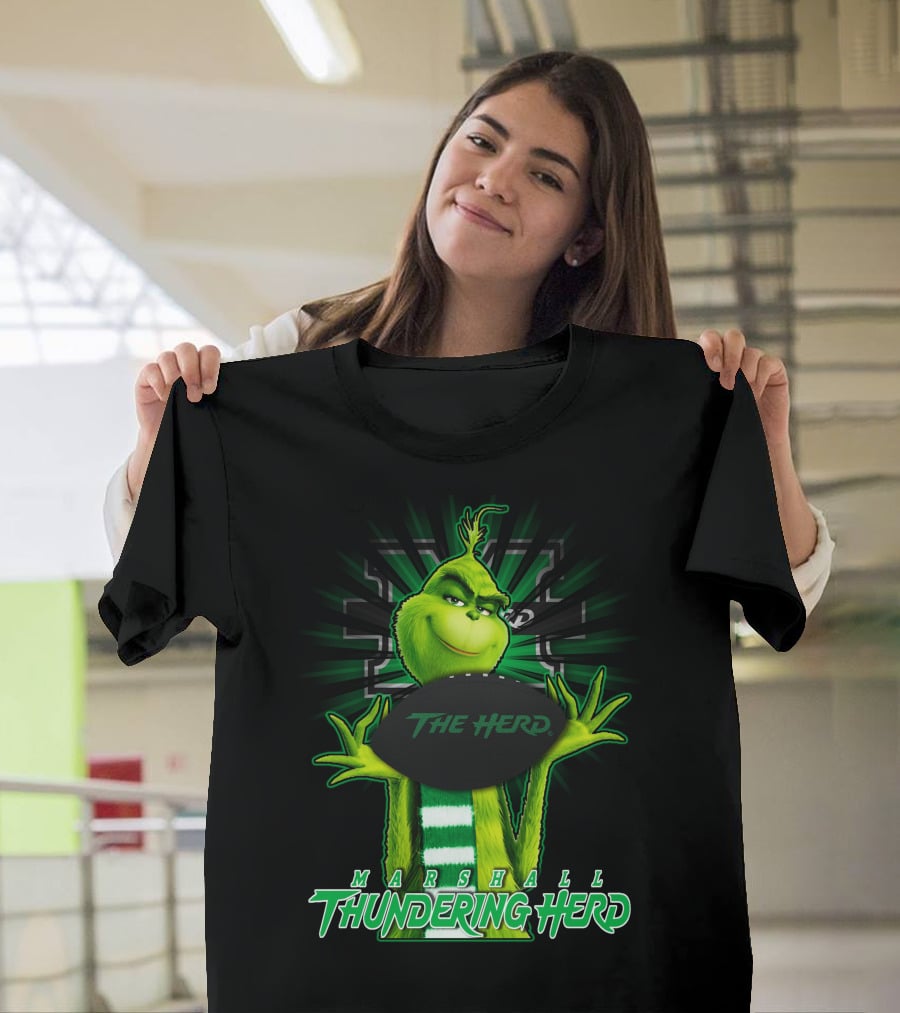 Marshall Thundering Herd Grinch The Herd T-Shirt