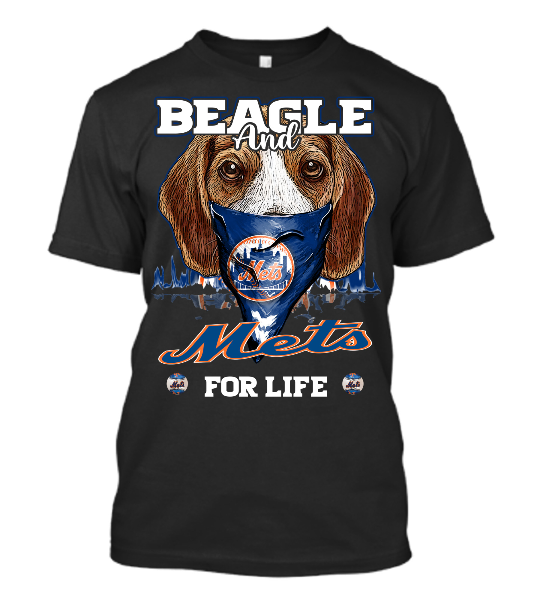 Beagle And Mets For Life T-Shirt