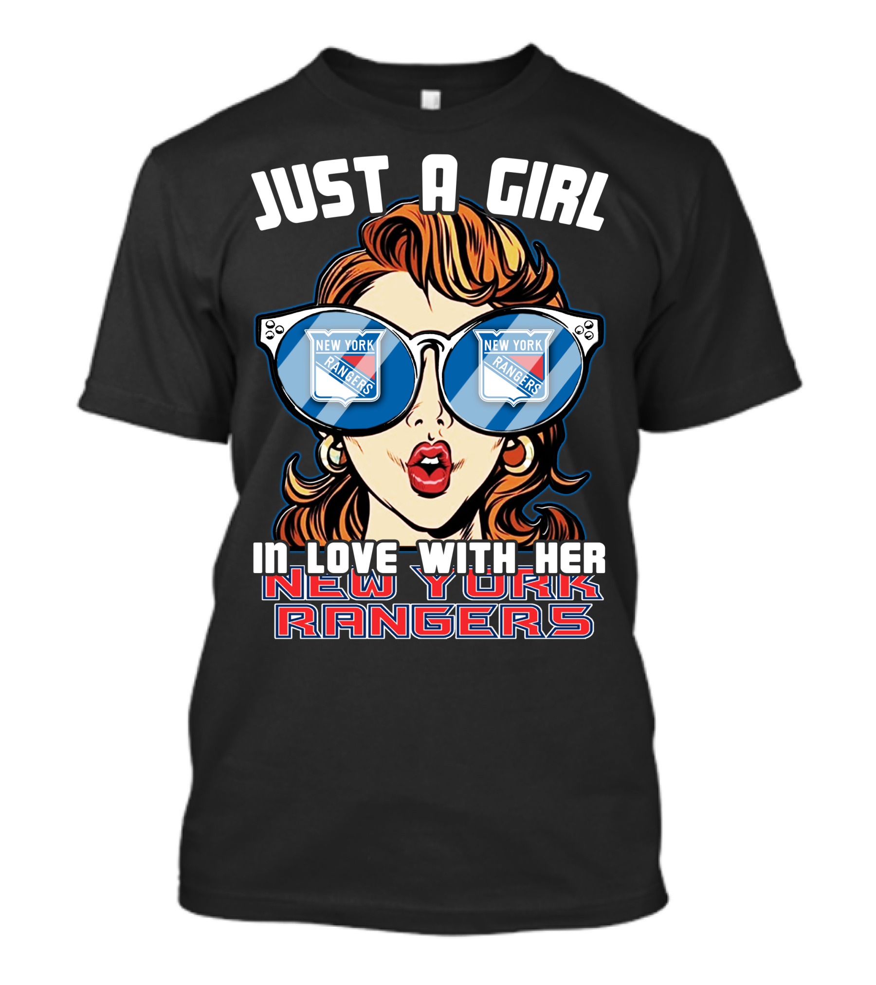 Just A Girl In Love With Her New York Rangers T-Shirt