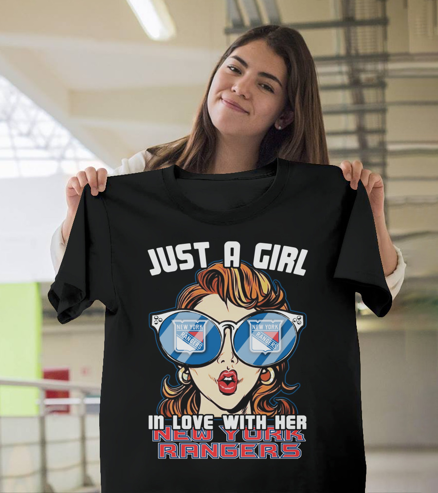 Just A Girl In Love With Her New York Rangers T-Shirt