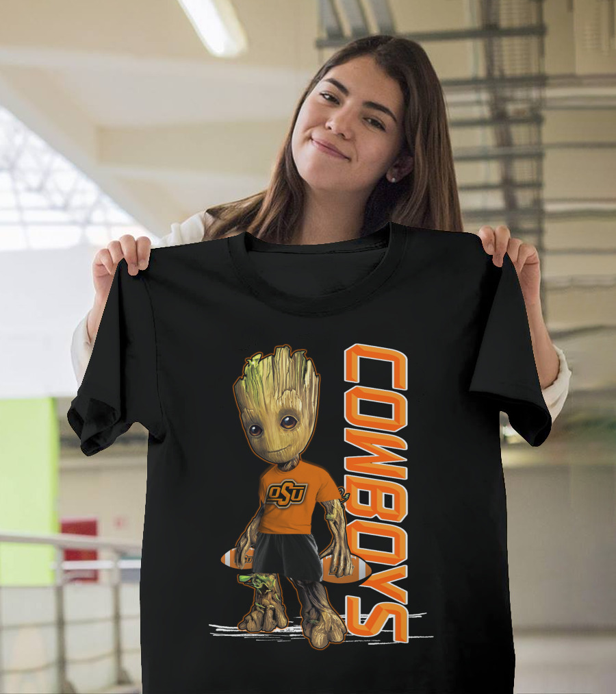 Groot OSU Cowboys Football Fan T-Shirt
