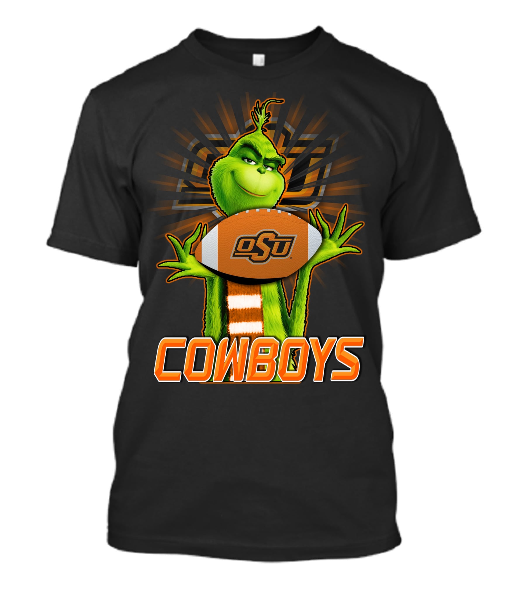Grinch OSU Football Cowboys T-Shirt