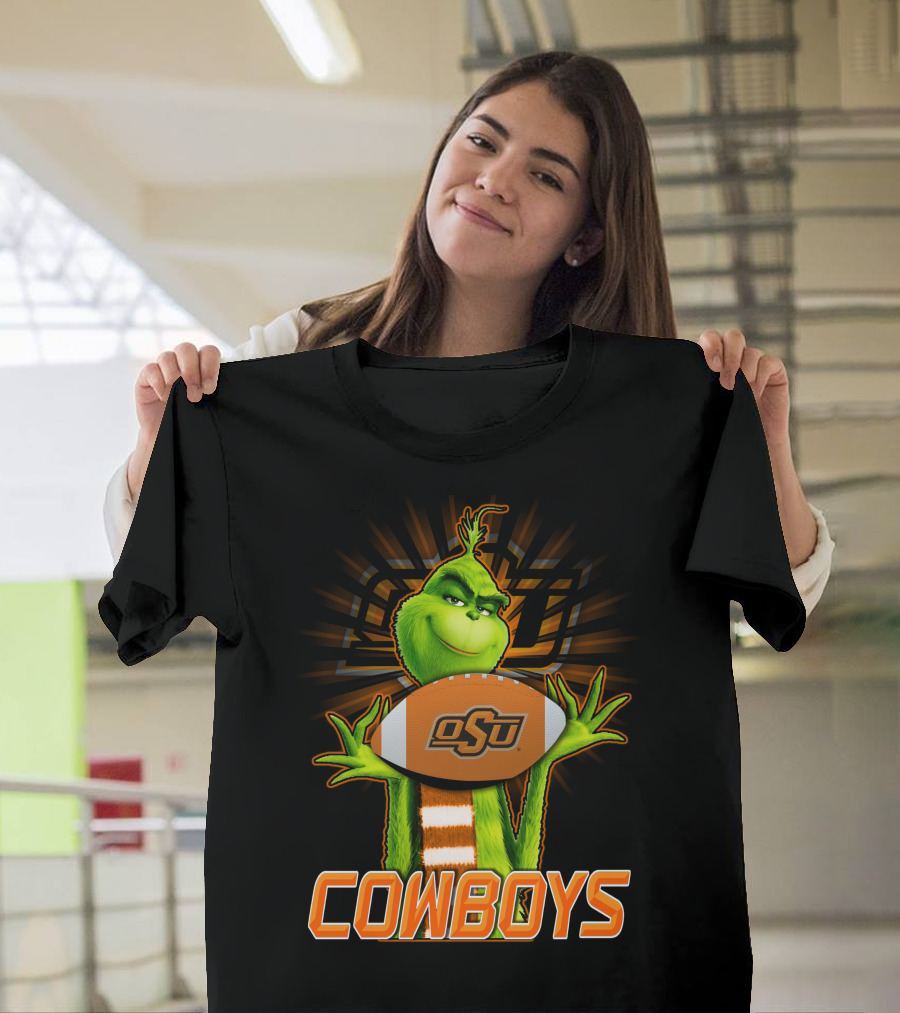 Grinch OSU Football Cowboys T-Shirt