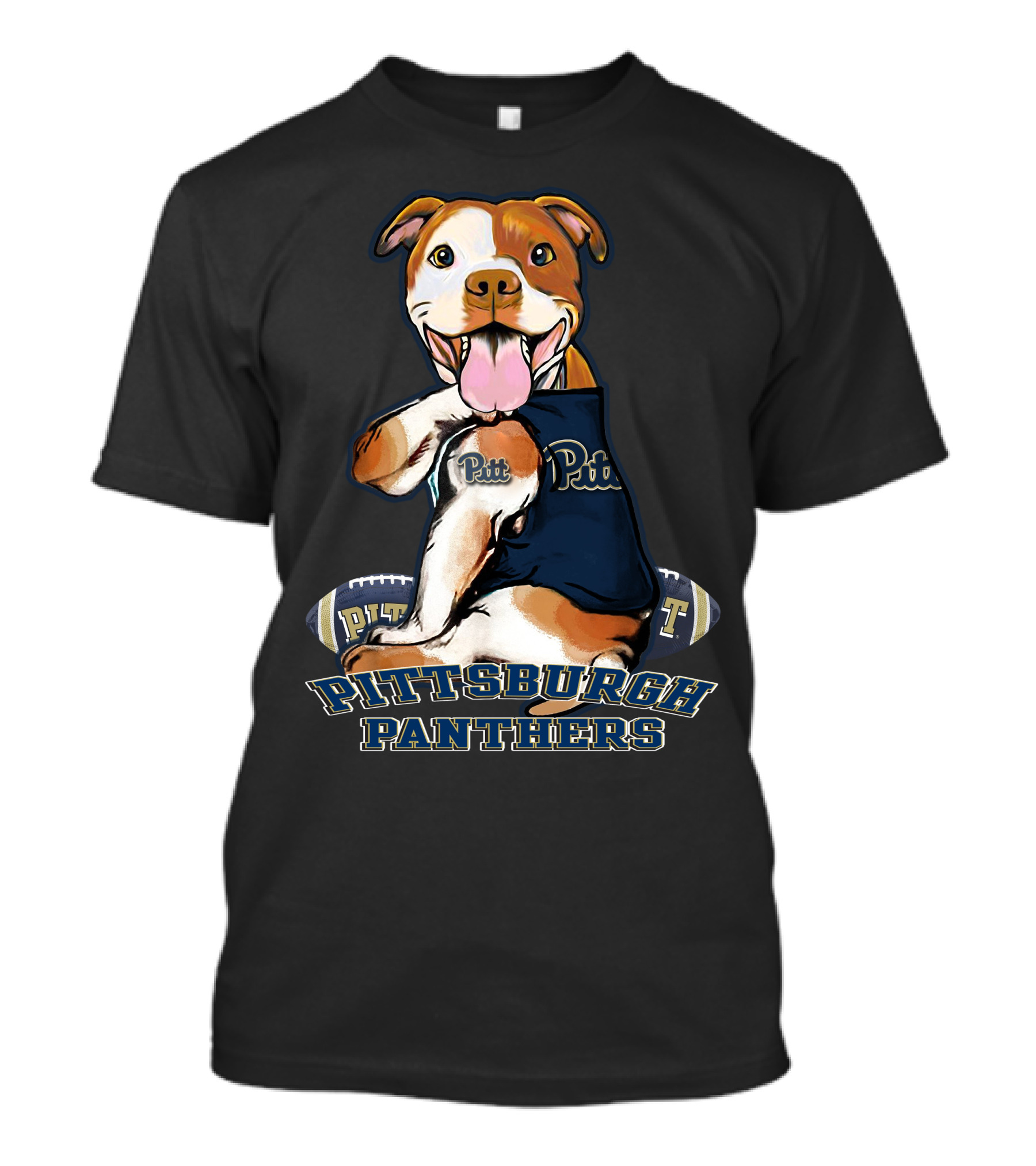 Pittbull Pitt Pittsburgh Panthers Football T-Shirt