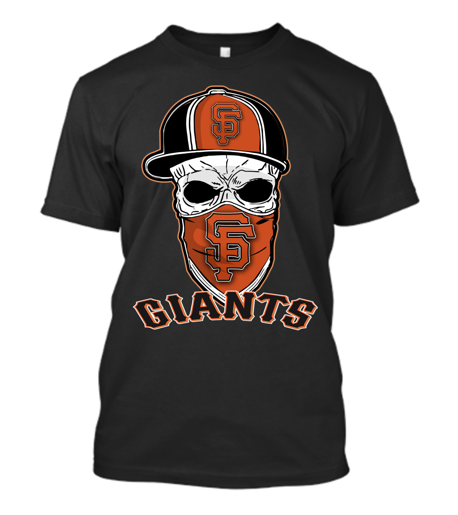 San Francisco Giants Skull Hat Bandana T-Shirt