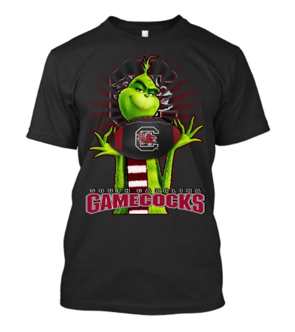 Grinch South Carolina Gamecocks Football Fan T-Shirt