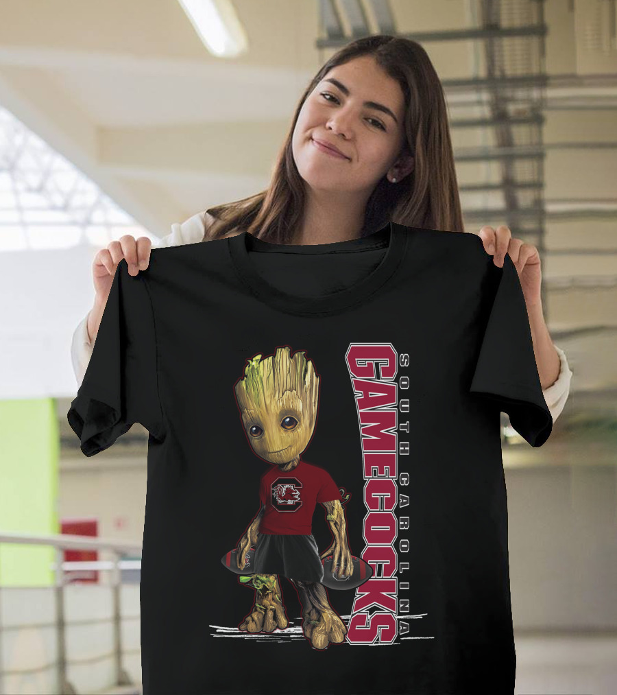 Groot South Carolina Gamecocks Fan with University T-Shirt